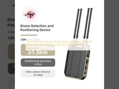 منصة نظام كشف الطائرات بدون طيار بمدى كشف 12 كيلومترًا والمبنية على تقنية الترددات الراديوية، قادرة على التشغيل المستمر على مدار 24 ساعة