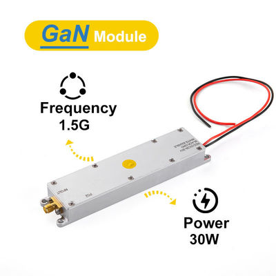 شراء 1.5g 1550-1620MHz وحدة GaN 30W لمقاييس Fpv مضادة للطائرات بدون طيار PA مجموعة حرارة واسعة تصنيع عبر الإنترنت