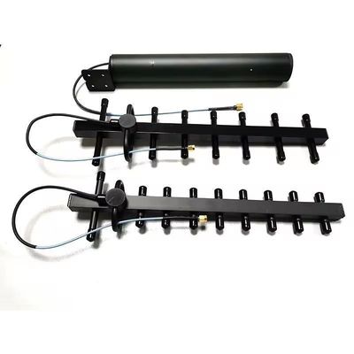 شراء 2400-2500MHz جهاز مكافحة FPV مكاسب عالية Yagi الهوائي الألومنيوم الاستقطاب الرأسي تصنيع عبر الإنترنت