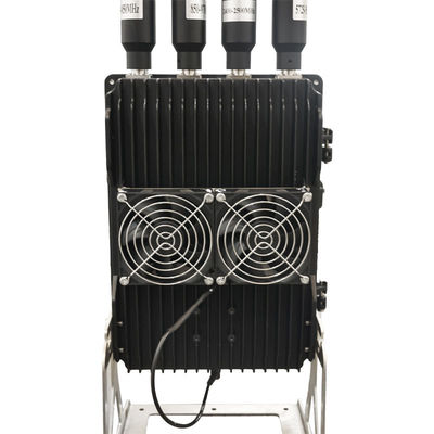شراء نظام قمع إشارة 4 باند 450-1500MHz 50W / باند للدفاع عن الطائرات بدون طيار تصنيع عبر الإنترنت