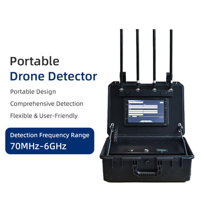 Portable UAV Detection Kit with 5KM Long-Range Supports 300+ Drone Models and 70MHz–6GHz Frequency Range