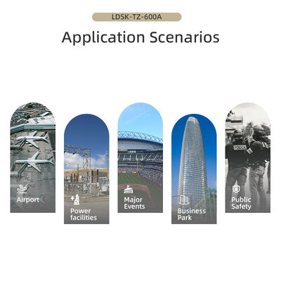 Drone Detector 12km Detection Range 100MHz-6.2GHz Wideband Detection and 24 Hours Continuous Operation Portable Drone Detector Drone detection drone security anti drone system