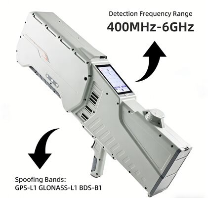 شراء نظام متكامل للكشف عن الطائرات بدون طيار وتحديد الاتجاه والتشويش، 400 ميجاهرتز - 6 جيجاهرتز، تتبع طائرات بدون طيار لمسافة 3 كم، دقة ≤10 درجة، ملاحة GPS، خداع، معدات محمولة لمكافحة الطائرات بدون طيار بتصنيف IP65 تصنيع عبر الإنترنت