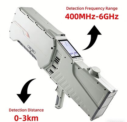 شراء كاشف طائرات بدون طيار محمول مع 400MHz-6GHz الكشف عن 3km المدى وملاحة جي بي إس التزوير المتنقل ضد الطائرات بدون طيار المعدات تصنيع عبر الإنترنت