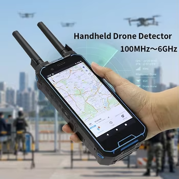 شراء كاشف طائرات بدون طيار محمول متعدد الوظائف 100MHz-6GHz مع الكشف السلبي FPV المراقبة والشبكات اللاسلكية للإنتركوم لأمن البنية التحتية الحيوية تصنيع عبر الإنترنت