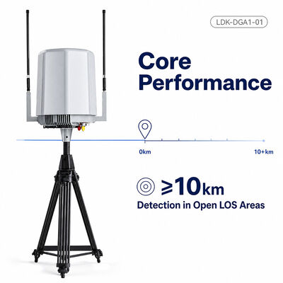 يشتري LDK-DGA1-01 جهاز كشف الطائرات بدون طيار الثابتة 10KM 70MHz-6GHZ لمراقبة الطائرات بدون طيار في الهواء الطلق على ارتفاع منخفض وجهاز العثور على الاتجاه تصنيع عبر الإنترنت