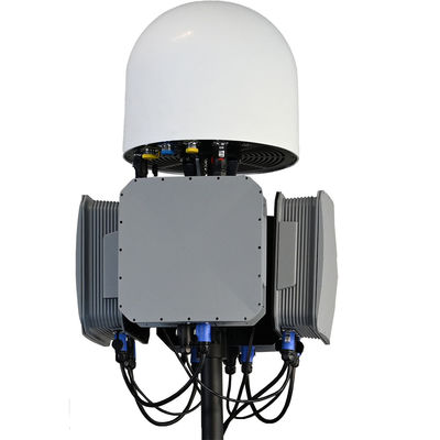 Prison Protection Full Band 70M-6.2GHz Detection Range 3KM Jamming Range Anti-Drone System Full Bands Detect(70M-6GHz) support Navigation Spoofing Fixed 10KM 24Hour Unattended
