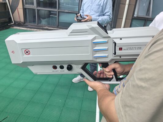 Handheld Anti-Drone System with 300–6GHz Jamming Range Integrated Detection and Countermeasure for UAV and Operator Positioning